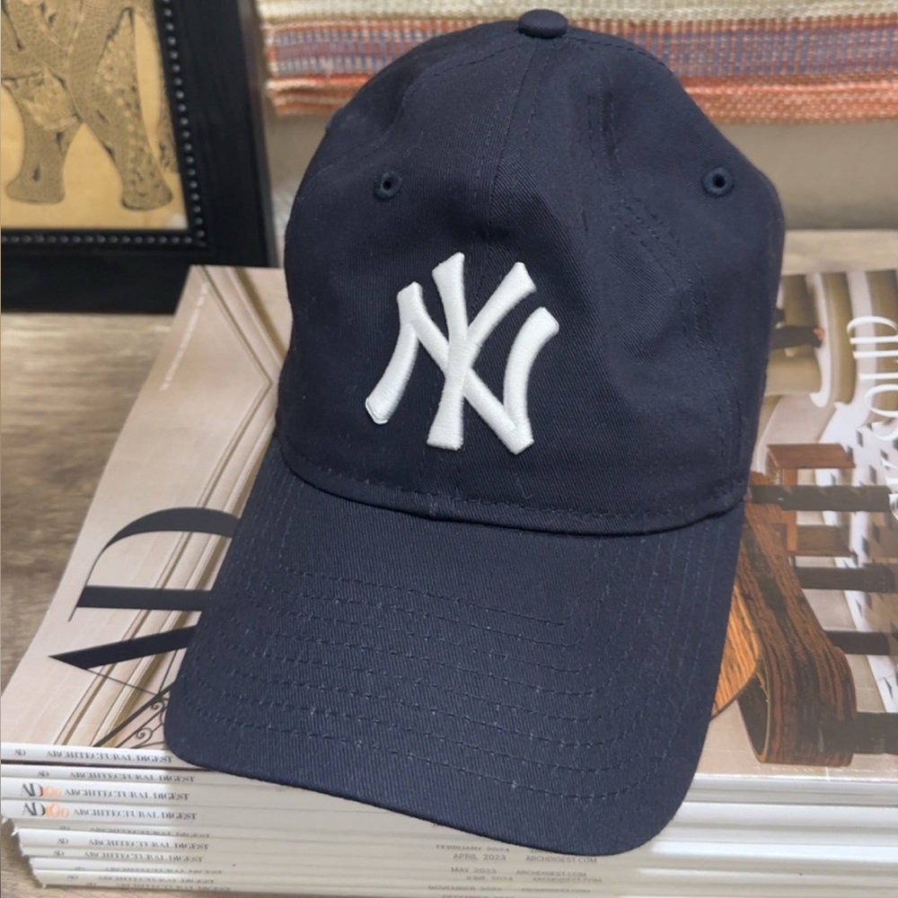 Aritzia Navy Blue Cap with White Logo